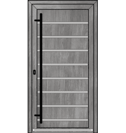 Plastové vchodové dveře INOX – na míru, standartní termín výroby - Vchodové plastové dveře INOX 1404 – standartní termín výroby - 231480170