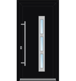 Plastové vchodové dveře INOX – na míru, standartní termín výroby - Vchodové plastové dveře INOX 1407 – standartní termín výroby - 231780180
