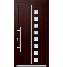 Plastové vchodové dveře INOX – na míru, standartní termín výroby - Vchodové plastové dveře INOX 1408 – standartní termín výroby - 232080195