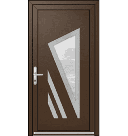 Plastové vchodové dveře INOX – na míru, standartní termín výroby - Vchodové plastové dveře INOX 1409 – standartní termín výroby - 232390180