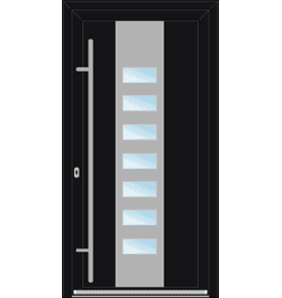 Plastové vchodové dveře INOX – na míru, standartní termín výroby - Vchodové plastové dveře INOX 1402 – standartní termín výroby - 230880170