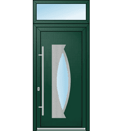 Plastové vchodové dveře INOX + Nadsvětlík – na míru, standartní termín výroby - Vchodové plastové dveře INOX 1419 + Nadsvětlík – standartní termín výroby - 291790220