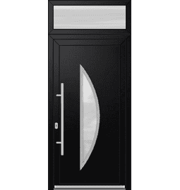 Plastové vchodové dveře INOX + Nadsvětlík – na míru, standartní termín výroby - Vchodové plastové dveře INOX 1425 + Nadsvětlík – standartní termín výroby - 293290220