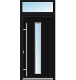 Plastové vchodové dveře INOX + Nadsvětlík – na míru, standartní termín výroby - Vchodové plastové dveře INOX 1428 + Nadsvětlík – standartní termín výroby - 293890230