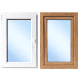 Plastová okna Otevíravá a Sklopná – skladem, ihned k dodání - Plastové okno otevíravé i sklopné, levé, zlatý dub / bílá, 60x90 cm - 59776090