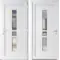Plastové vchodové dveře STYL Megan, otevírání dovnitř – skladem, ihned k dodání - Vchodové plastové dveře Megan, bílá / bílá, pravé, otevírání dovnitř, 88x198 cm - 3412