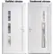 Plastové vchodové dveře INOX Julie, otevírání dovnitř – skladem, ihned k dodání - Vchodové plastové dveře Julie + INOX orámování, bílá / bílá, levé, otevírání dovnitř, 105x205 cm - 3787
