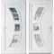 Plastové vchodové dveře 3D Celia, otevírání dovnitř – skladem, ihned k dodání - Vchodové plastové dveře Celia, bílá / bílá, pravé, otevírání dovnitř, 98x198 cm - 4252
